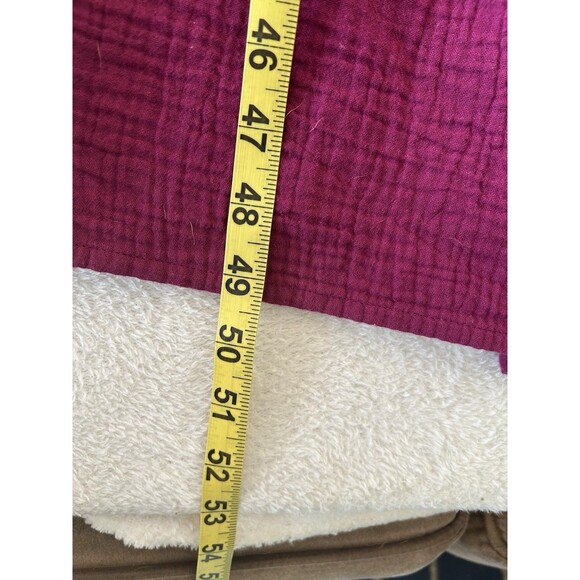 Pact Coastal Double Gauze Maxi Dress In Sangria Size Small Vacation Cruise - Picture 9 of 11